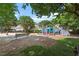 A colorful community playground provides children with recreational activities that include slides and climbing features at 3021 Winding Waters Way, Raleigh, NC 27614