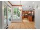 Gourmet kitchen with custom cabinets, granite countertops, and convenient access to the breakfast nook at 3025 Bentwillow Dr, Fuquay Varina, NC 27526
