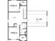 Second-floor plan featuring bedrooms, a loft, a rec room, and bathrooms at 348 Danube Dr, Zebulon, NC 27597