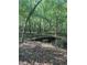 A wooded bridge crosses a small creek amidst a serene forest setting at 3506 Arthur Minnis Rd, Hillsborough, NC 27278