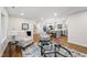 Stylish open-concept layout connecting the living area to a modern kitchen at 4301 Azalea Dr, Raleigh, NC 27612