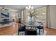 Open living space featuring hardwood floors, dining area, and comfortable seating at 5515 South Roxboro # 32, Durham, NC 27713