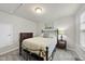 Comfortable bedroom with neutral colors and a cozy atmosphere at 605 Smallwood Dr, Durham, NC 27703
