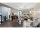 Comfortable living room with hardwood floors, fireplace, and plenty of natural light at 605 Smallwood Dr, Durham, NC 27703