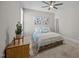 Cozy bedroom with soft colors and natural light at 7410 Chouder Ln, Wake Forest, NC 27587