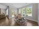 Comfortable dining area with views to the backyard at 7410 Chouder Ln, Wake Forest, NC 27587