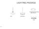 Lighting package featuring foyer, dining room, and bathroom fixtures for a cohesive interior design at 749 Parc Townes Dr # 33, Wendell, NC 27591