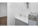 Modern bathroom featuring stylish sink and vanity with upgraded fixtures at 801 Lincoln Dr, Rocky Mount, NC 27801