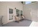 Seating area on the outdoor back deck at 809 Davidson Point Rd, Cary, NC 27513