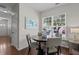 Cozy dining area with a round table and comfortable seating by a window at 948 Consortium Dr, Raleigh, NC 27603