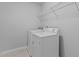 A dedicated laundry space with modern appliances, perfect for handling household tasks at 948 Consortium Dr, Raleigh, NC 27603