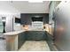 Traditional kitchen with stainless steel refrigerator and vintage oven at 1015 S 1St St, Smithfield, NC 27577
