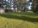 Large grassy yard with mature trees provides ample space and a serene backdrop to the home at 10248 Nc-43, Rocky Mount, NC 27801