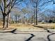 Community street with mature trees, sidewalks and landscaping adding value to the neighborhood at 103 Cimmaron Ct, Cary, NC 27511