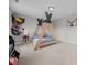 Bright bedroom featuring carpet flooring and a teepee bed perfect for a room at 14 Shady Oaks Rd, Angier, NC 27501