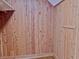 Close-up of a cedar closet featuring natural wood walls and a small storage space at 14236 Wyndfield Cir, Raleigh, NC 27615