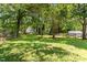 Spacious backyard with mature trees, perfect for outdoor entertaining and relaxation at 1543 Wickham St, Burlington, NC 27215