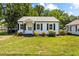 Charming single-story home with black shutters and landscaped front yard at 1543 Wickham St, Burlington, NC 27215