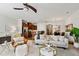 Open-concept living area seamlessly connects to kitchen and dining at 16 Daly Ct, Durham, NC 27705
