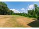 Expansive backyard featuring a mix of manicured lawn and natural wooded area, creating a serene setting at 164 E Spring Showers Trail Trl, Angier, NC 27501