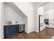 Wet bar features custom cabinetry, a wine fridge, and a beverage center at 164 E Spring Showers Trail Trl, Angier, NC 27501