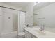 Bathroom includes shower/tub, toilet, and vanity with a sink and mirror at 2012 Summer Shire Way, Raleigh, NC 27604