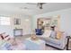 Bright living room featuring modern furnishings and an open layout connecting to the kitchen at 2014 Athens Ave, Durham, NC 27707