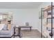 Stylish living room showcasing contemporary decor, shelving, and wood-look flooring at 2014 Athens Ave, Durham, NC 27707