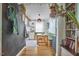 Eat-in kitchen with bench seating and a view from the window at 216 Northwood Cir, Durham, NC 27701