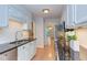Kitchen featuring stainless steel appliances, granite counters, and white subway tile backsplash at 2222 Pathway Dr, Chapel Hill, NC 27516