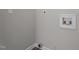 Utility hook ups in laundry area with neutral walls and flooring at 236 Katie Dr, Rocky Mount, NC 27803