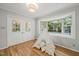 Versatile bonus room with a bay window and tent, ideal for play or as a reading nook at 2504 W Club Blvd, Durham, NC 27705