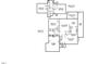 Detailed floor plan showcasing the layout of the home, including the living spaces and bedrooms at 2504 W Club Blvd, Durham, NC 27705