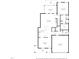 Detailed floor plan of the home's first floor, showcasing the layout of the kitchen, living room, and garage at 2806 High Plains Dr, Fuquay Varina, NC 27526