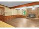 Comfortable living room with a cozy fireplace and ample space at 3129 Tarheel Clubhouse Road Rd, Raleigh, NC 27604