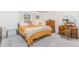 Bedroom featuring a bed, dresser, and vanity at 3649 Guess Rd, Durham, NC 27705
