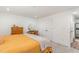 Bedroom featuring a bed, dresser, and closet at 3649 Guess Rd, Durham, NC 27705