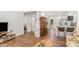 A well designed open layout showcases the seamless flow between the living room and kitchen at 3649 Guess Rd, Durham, NC 27705
