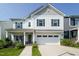 Charming two-story home with white siding, a covered porch, and a two-car garage at 365 Jorpaul Dr, Wake Forest, NC 27587