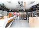 Organized garage featuring storage shelves, epoxy flooring, and an array of storage containers at 365 Jorpaul Dr, Wake Forest, NC 27587