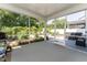 Spacious screened porch with access to a lush garden and outdoor space at 365 Jorpaul Dr, Wake Forest, NC 27587