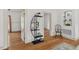 Inviting living area with hardwood floors, minimalist decor, and an open doorway leading to other rooms at 408 N Fourth/ 4Th St, Mebane, NC 27302