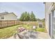 Cozy backyard patio with trendy outdoor furniture, perfect for entertaining guests at 418 Magna Dr, Durham, NC 27703