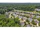 Neighborhood view from above with trees at 444 Claremont Dr, Chapel Hill, NC 27516
