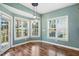 Charming breakfast nook with a trio of windows providing lots of natural light at 456 Majestic Oak Dr, Garner, NC 27529