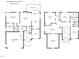 Floor plan showing the layout of a house including bedrooms, bathrooms, living room, and kitchen at 456 Majestic Oak Dr, Garner, NC 27529