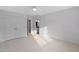 Spacious bedroom with double door closet and white ceiling fan provides ample storage at 602 Preston Village Way, Cary, NC 27519