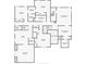 Second floor plan highlighting bedroom and bathroom dimensions and layout at 633 Rolling Springs Dr, Cary, NC 27519