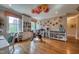 Bright home gym complete with workout equipment and a dedicated workspace at 633 Rolling Springs Dr, Cary, NC 27519