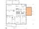 Second-floor plan highlighting bedroom and bathroom layouts at 720 The Parks Dr, Pittsboro, NC 27312